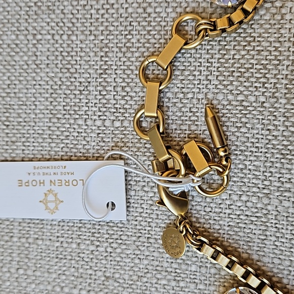 Loren Hope Clear Crystal Teardrop Necklace - Picture 3 of 10